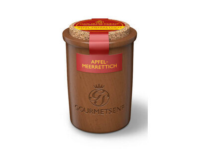 Apfel-Meerrettich - Moutarde de Montjoie - Steinzeugtopf 100 ml